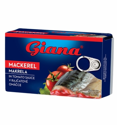 Makréla paradicsomos mártásban  125g